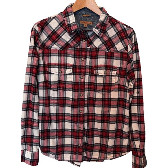 Women's Jachs Girlfriend Bea Flannel, Size Medium - Picture 1 of 8